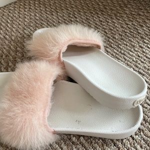 UGG pink fur slippers